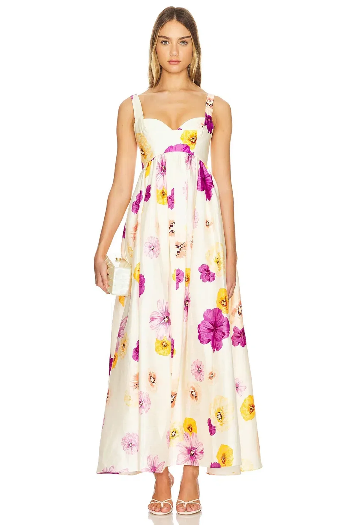 Acler Sandgate Maxi Dress Almond Poppy Size AU 6 - Image 1