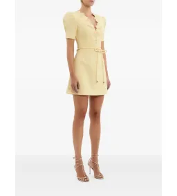 Rebecca Vallance Lulu Short Sleeve Mini Dress in Yellow Size AU 6 for rent on The Volte - image 2