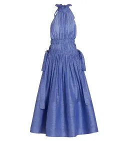 Zimmermann Luminous Halter Gown Cornflower Size 2 AU 12 for rent on The Volte - image 6