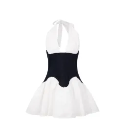 MESHKI Merlyn Denim Cotton Mini Dress Indigo Blue Size S AU 8 for rent on The Volte - image 6