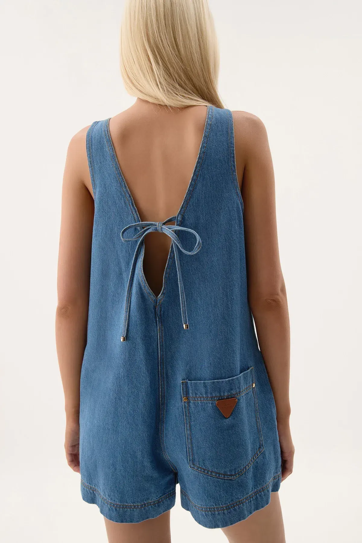 Aje Sunray Denim Playsuit Blue Size 10 - Image 11