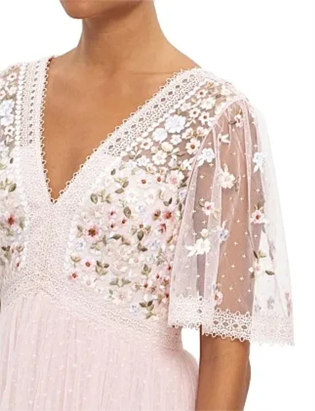 Needle and Thread Garland Ribbon Bodice Ankle Gown Size 16/L - Image 4