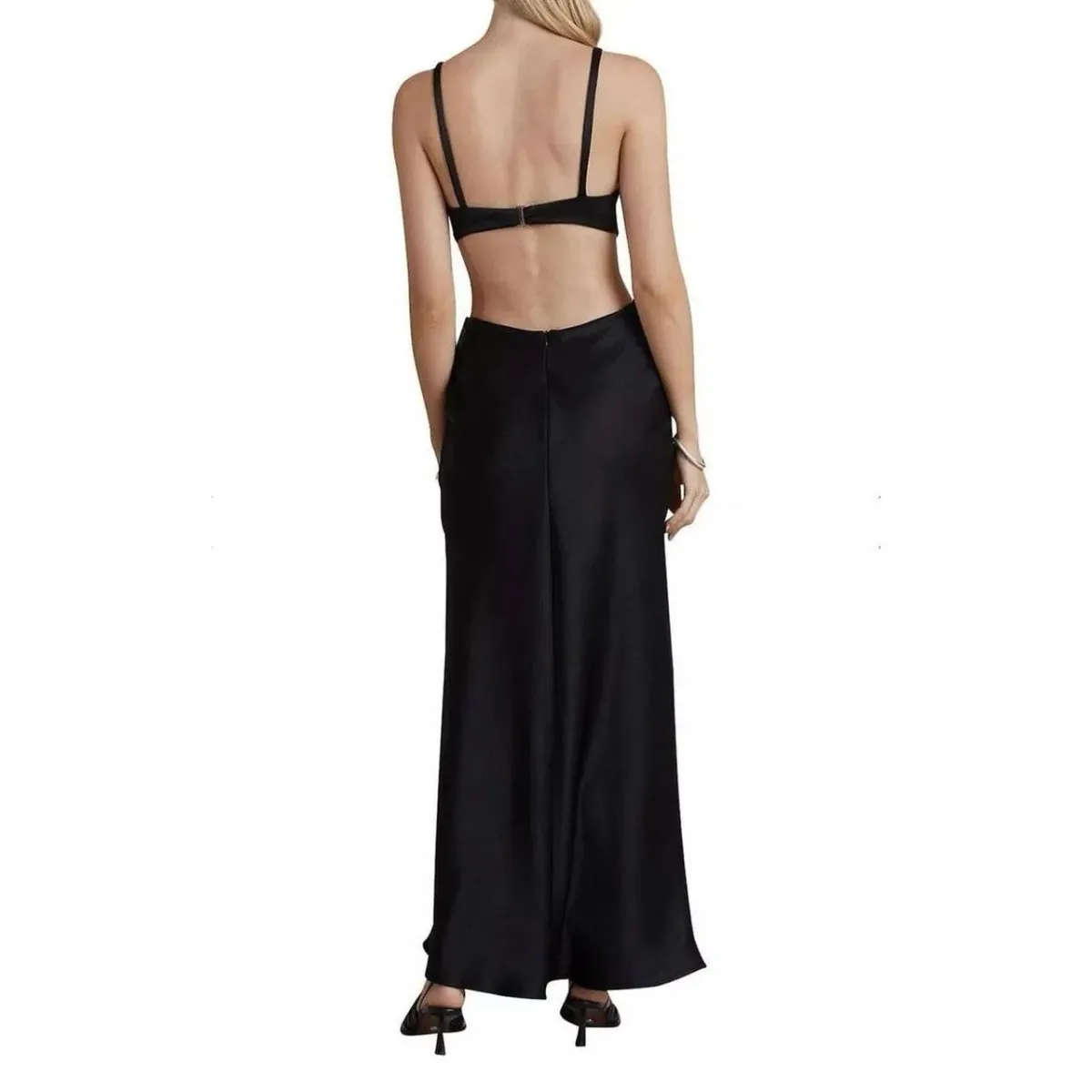 Bec and Bridge Felix V Maxi Dress in Black Size 8 - Image 3