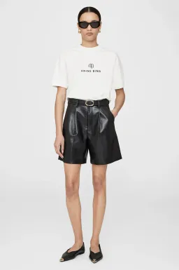 Anine Bing Jaylin Ab Monogram T Shirt Ivory One Size for rent on The Volte - image 1