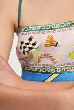 Alemais Lucky Pace Sundress Multi Print Size 12 for rent on The Volte - image 4