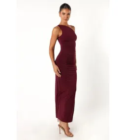 Runaway The Label Karmina Midi Dress Merlot Size AU 8 for rent on The Volte - image 4