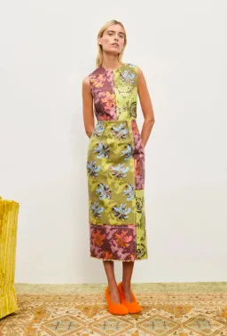 Alemais Adriana Jacquard Gown Midi Size AU 10 for rent on The Volte - image 1