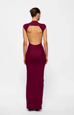 Effie Kats Caldwell Maxi Dress Burgundy Size M/ Size AU 10 for rent on The Volte - image 3