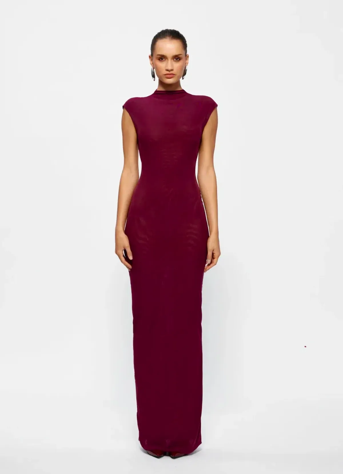Effie Kats Caldwell Maxi Dress Burgundy Size M/ Size AU 10 - Image 1