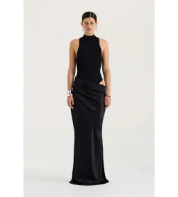 Henne Soraia Maxi Dress in Black Size AU 8 for rent on The Volte - image 1