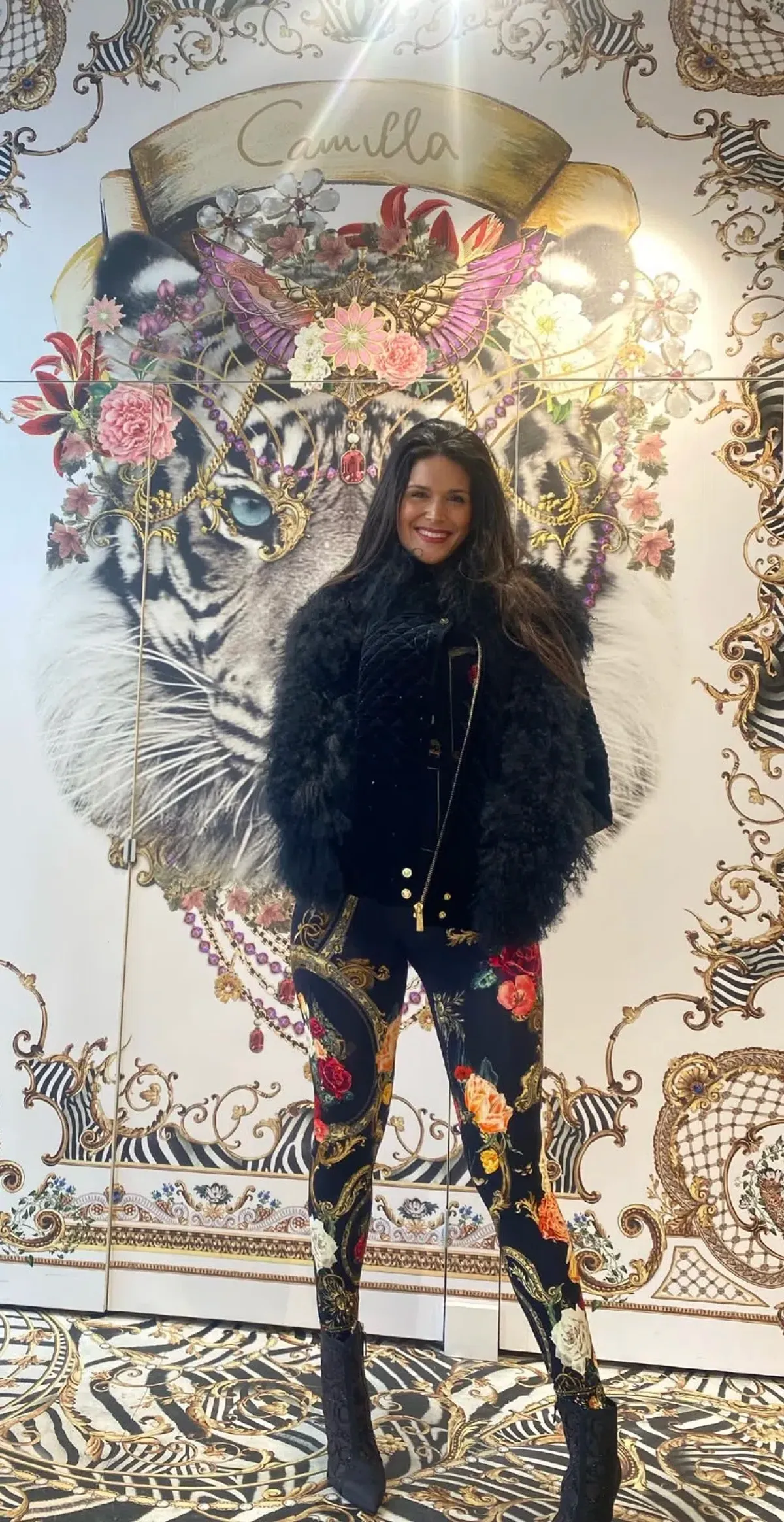 Camilla Magic In The Manuscripts Velvet Jacket with Fur Panels Black Size S/ Size AU 10 - Image 6