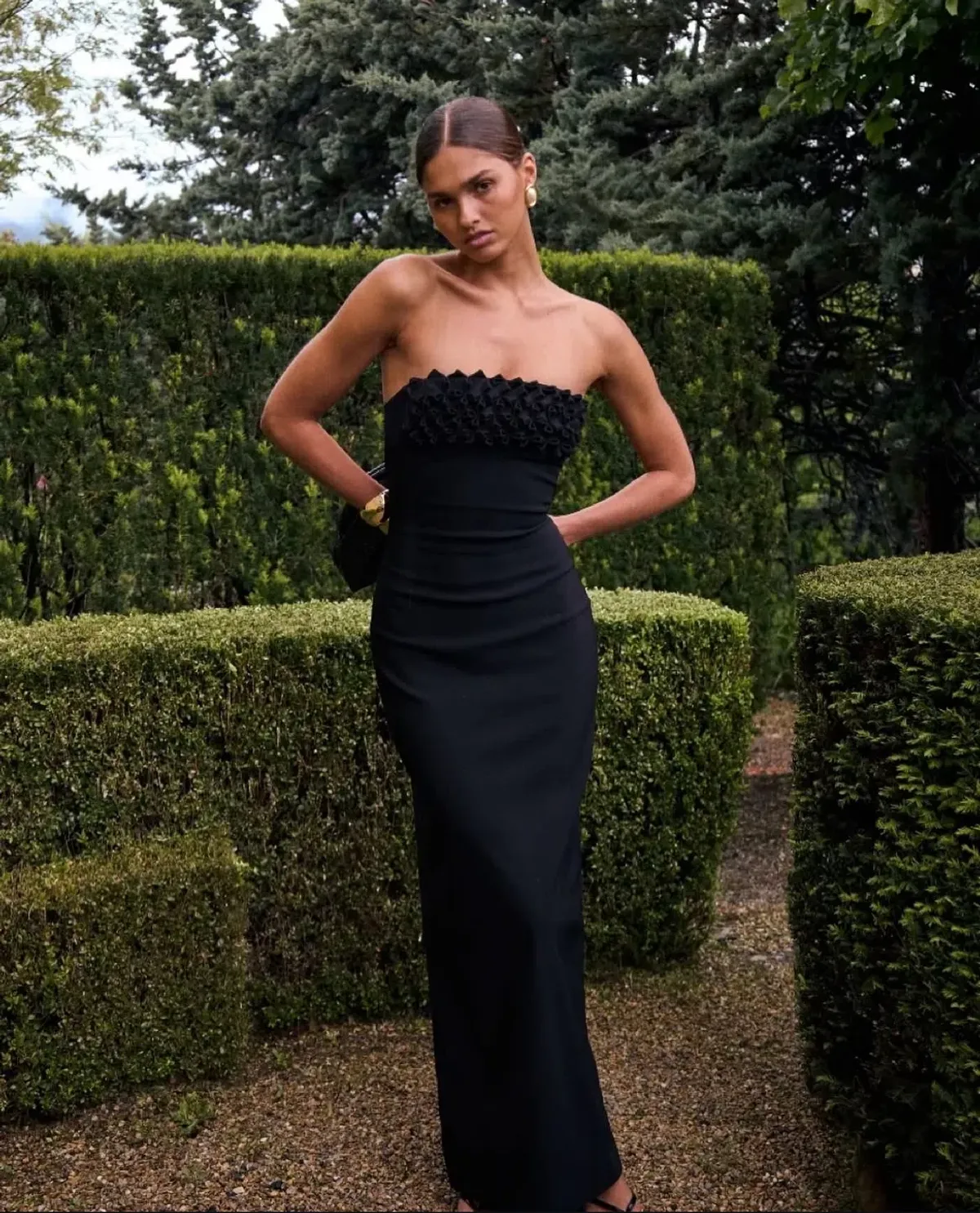 Ance Gria Margo Maxi Dress in Black Size 8/Small  - Image 2