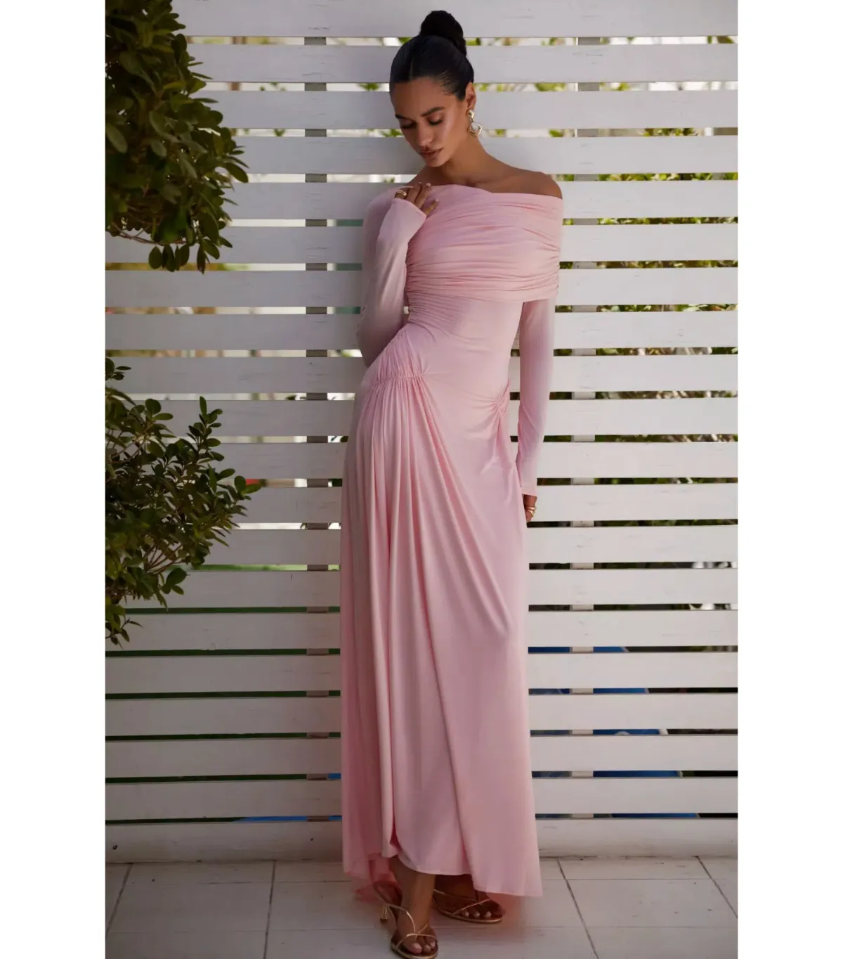 Abyss by Abby Milos Maxi Dress Pink Size S / AU 8 - Image 2