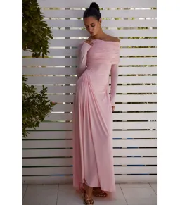 Abyss by Abby Milos Maxi Dress Pink Size S / AU 8 for rent on The Volte - image 2