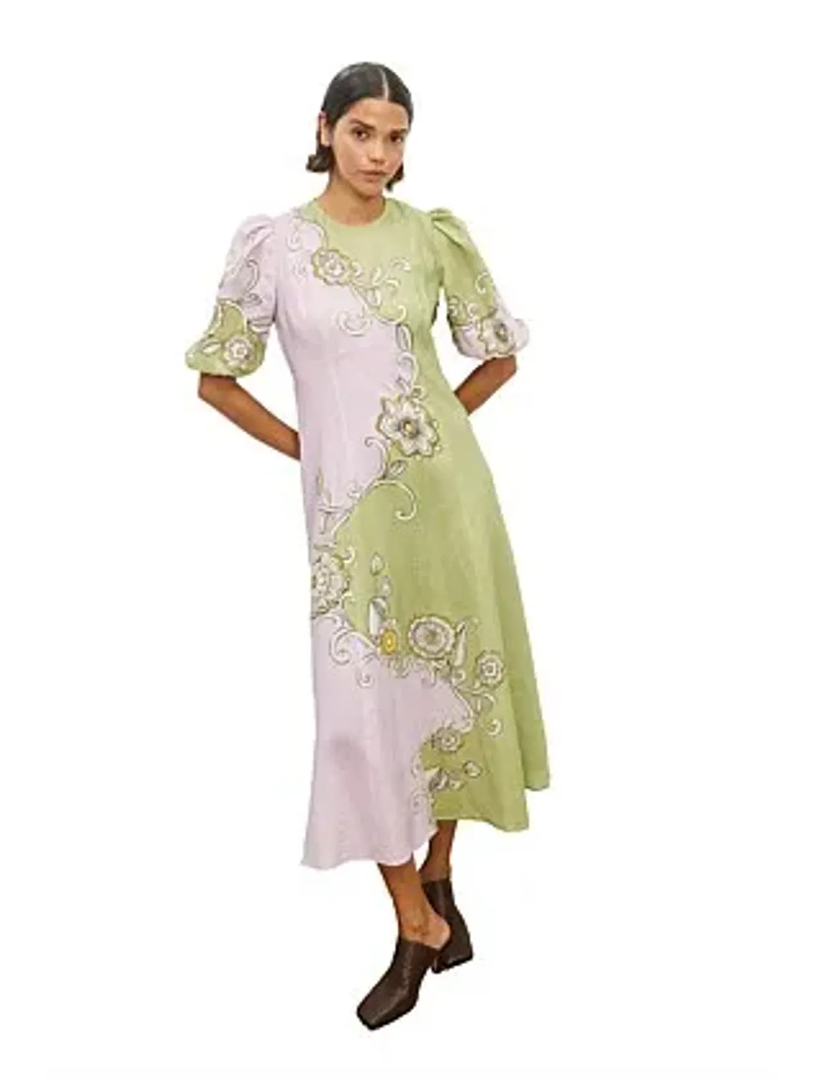 Alemais Sora Midi Dress Print Size 8 - Image 2