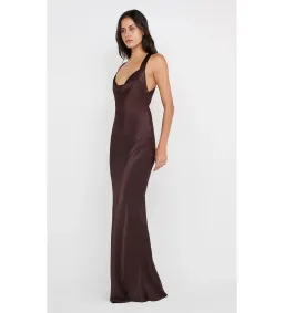 Bec and Bridge Gia Halter Maxi Dress in Dark Chocolate Size XS / AU 6 for rent on The Volte - image 2