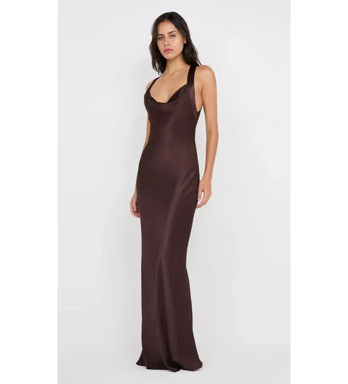 Bec and Bridge Gia Halter Maxi Dress in Dark Chocolate Size XS / AU 6 - Image 1