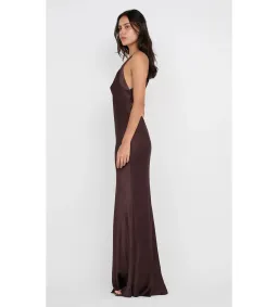 Bec & Bridge Gia Halter Maxi Dress Dark Chocolate Size 8 for rent on The Volte - image 3