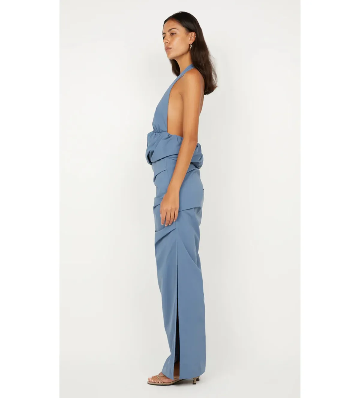 Bec & Bridge Priscilla Bubble Maxi Dress Steel Blue Size 6 - Image 2