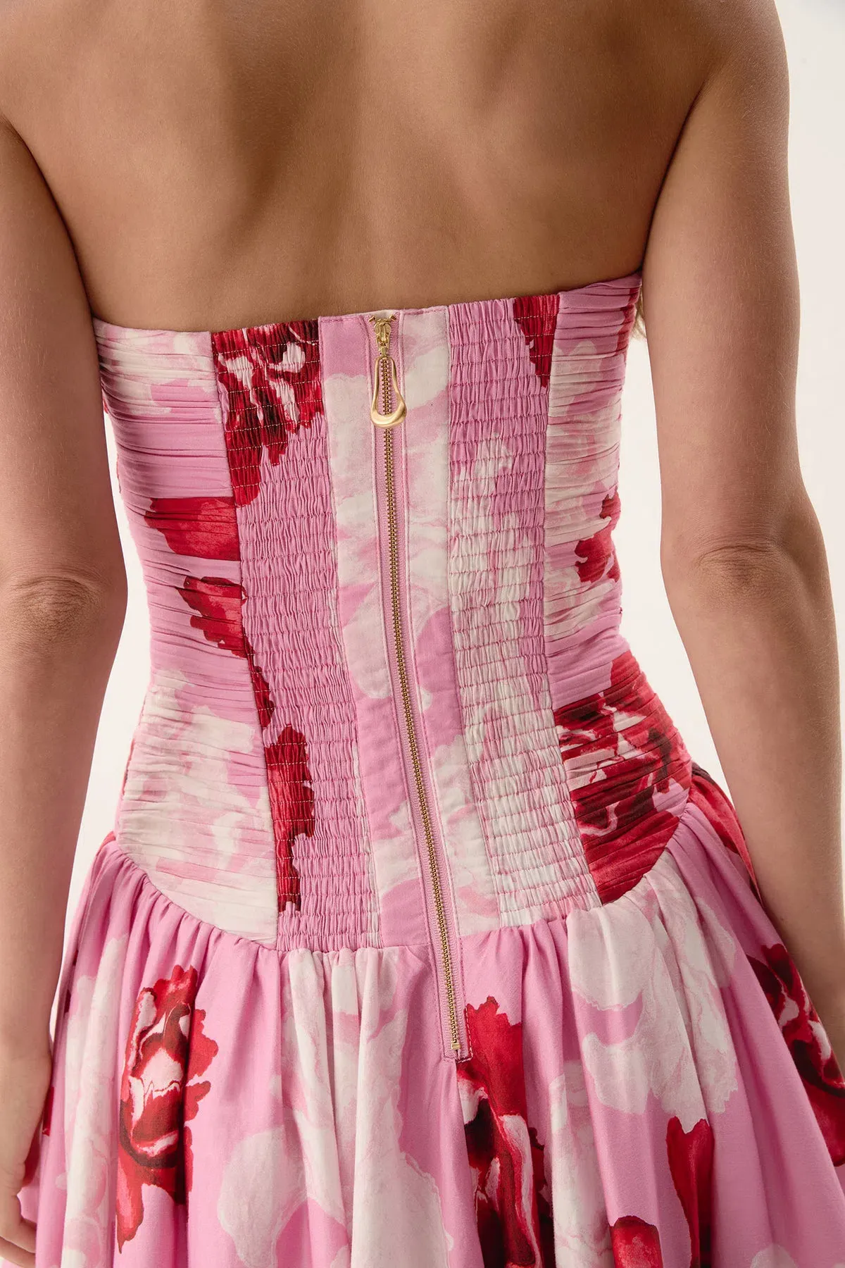 Aje Behold Maxi Dress In Pink Boldly Blooming Size AU 8 - Image 7