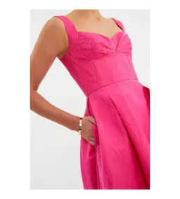 Rebecca Vallance Lyla Midi Dress Hot Pink Size 14 AU for rent on The Volte - image 5