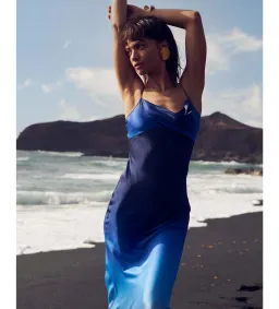 Rat & Boa Beliza Maxi Slip Dress Blue Size XS / Au 6-8 for rent on The Volte - image 1