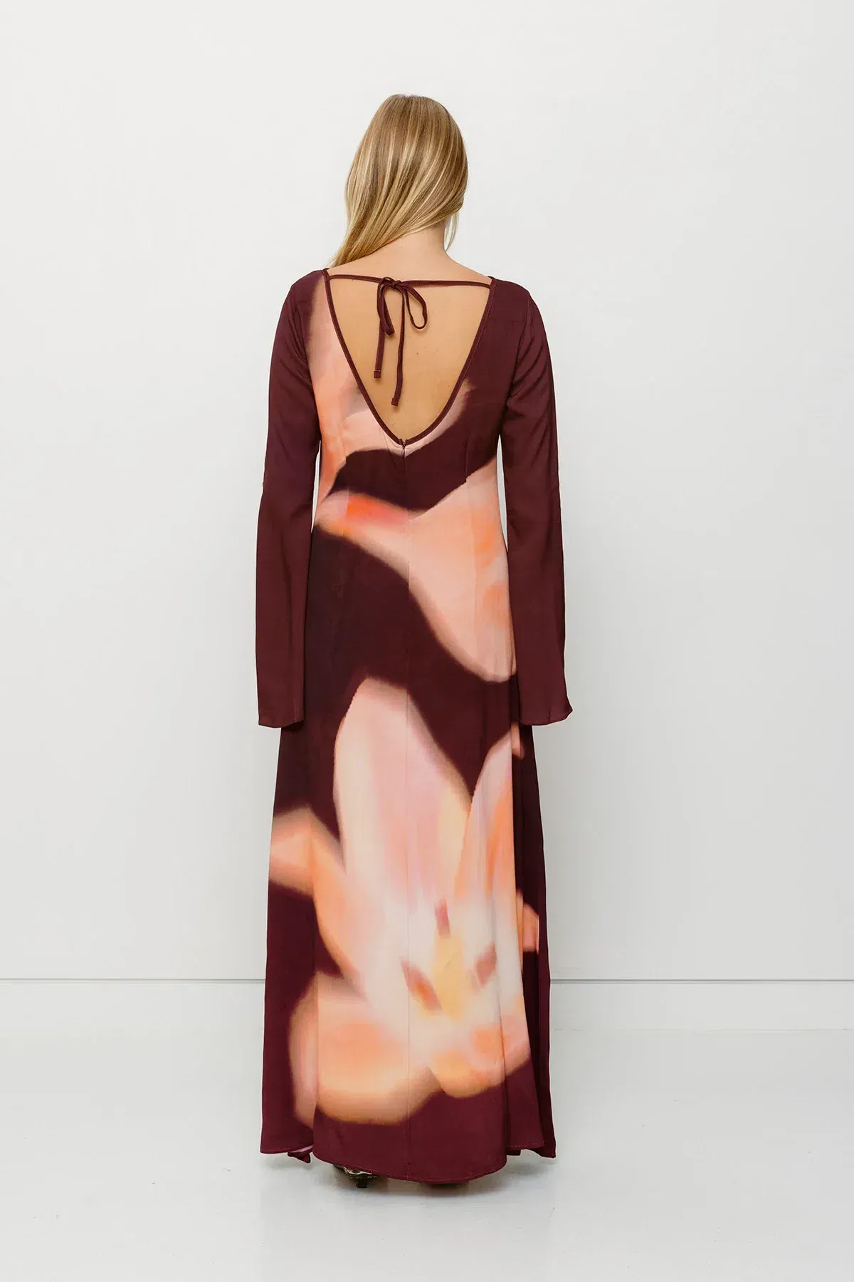The Wolf Gang Leona Maxi Dress / Cocoa Flower Size 8 - Image 4