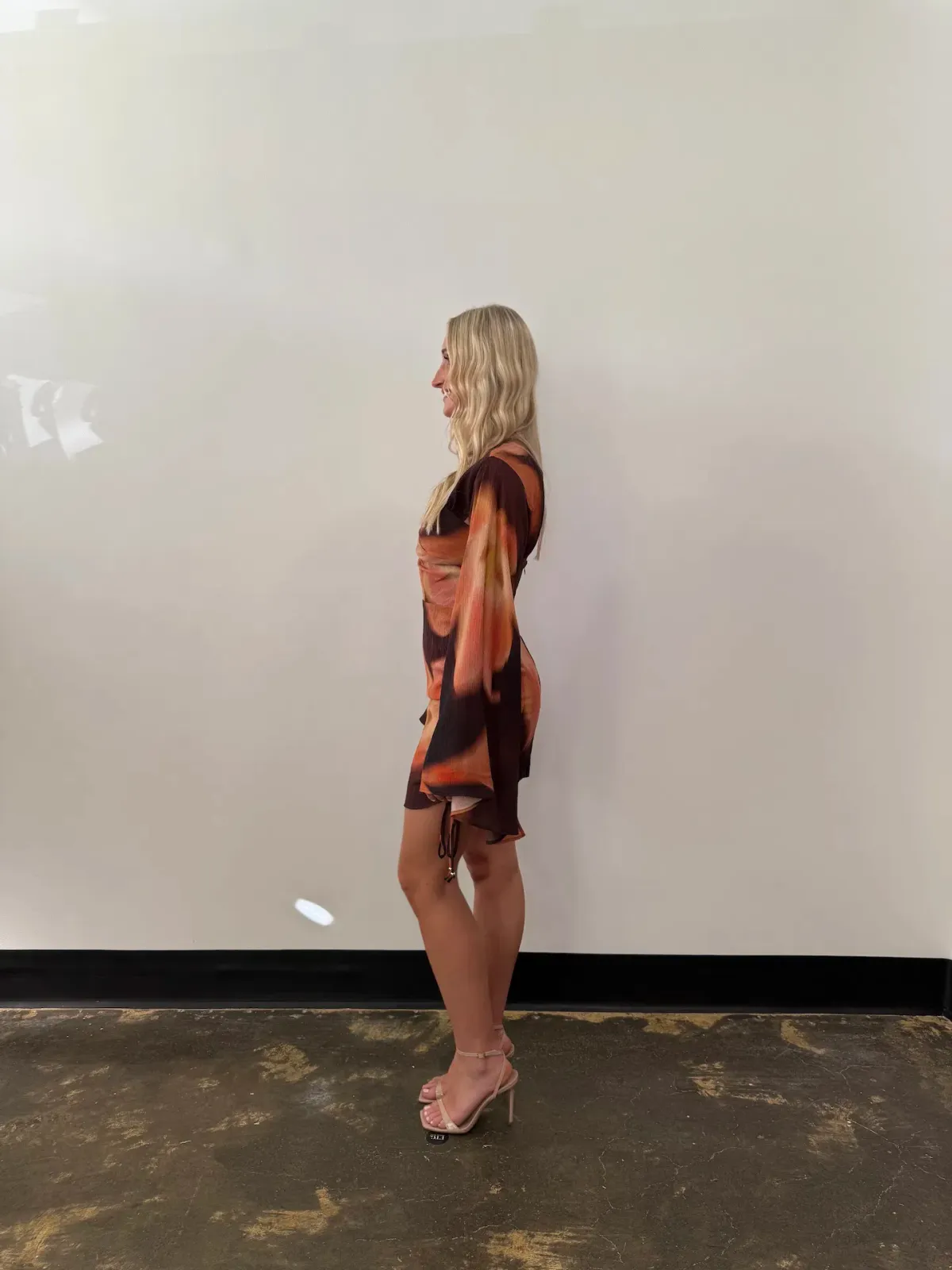 The Wolf Gang Zoya Mini Dress Cocoa Flower Size 8 - Image 4