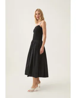 Aje Leana Knit Midi Dress in Black Size M / AU 10 for rent on The Volte - image 2