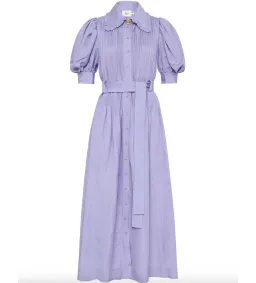 Aje Madeleine Belted Midi Dress in Lilac Size 10/M for rent on The Volte - image 4
