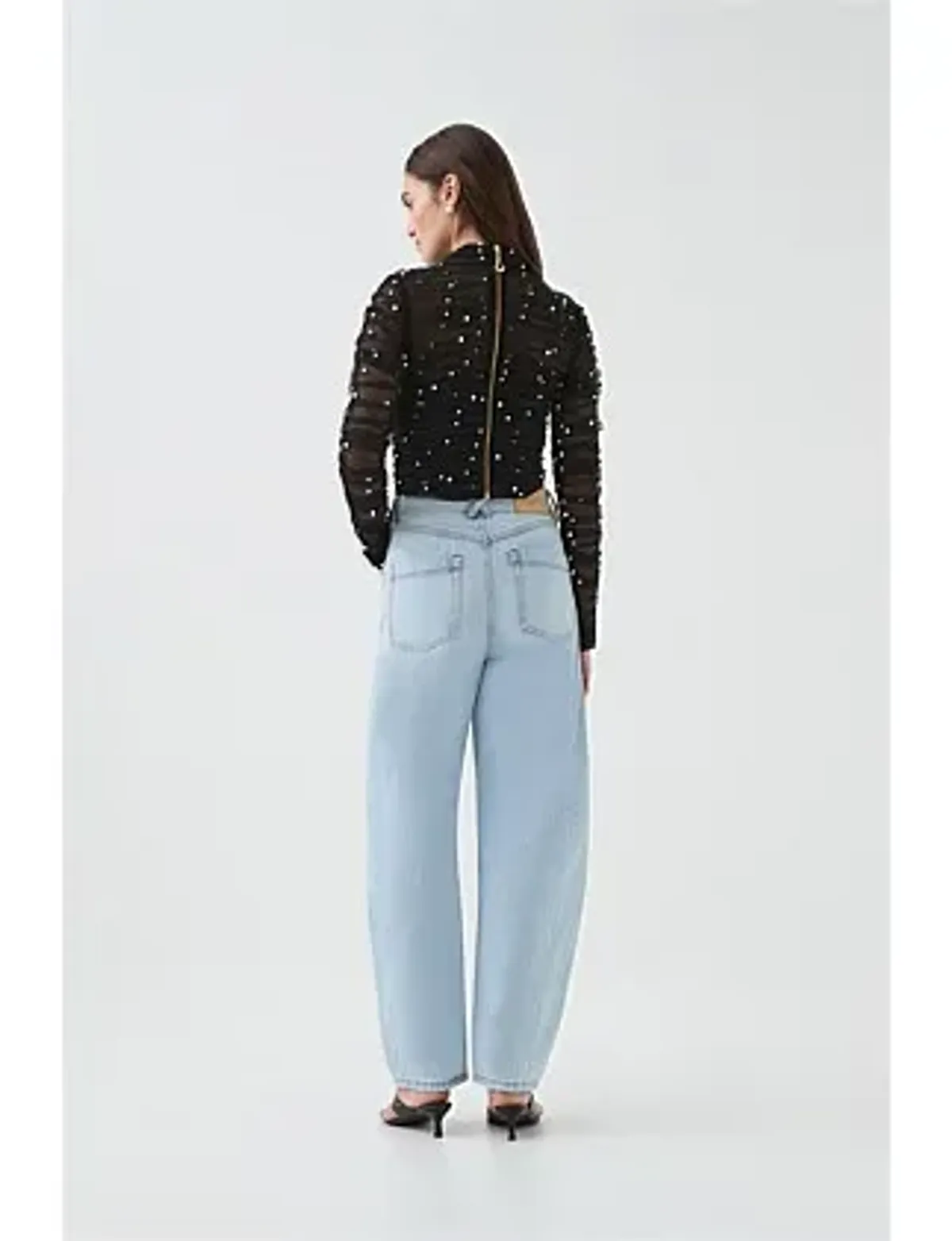 Aje Juniper Crop Top Black Size 8 - Image 4