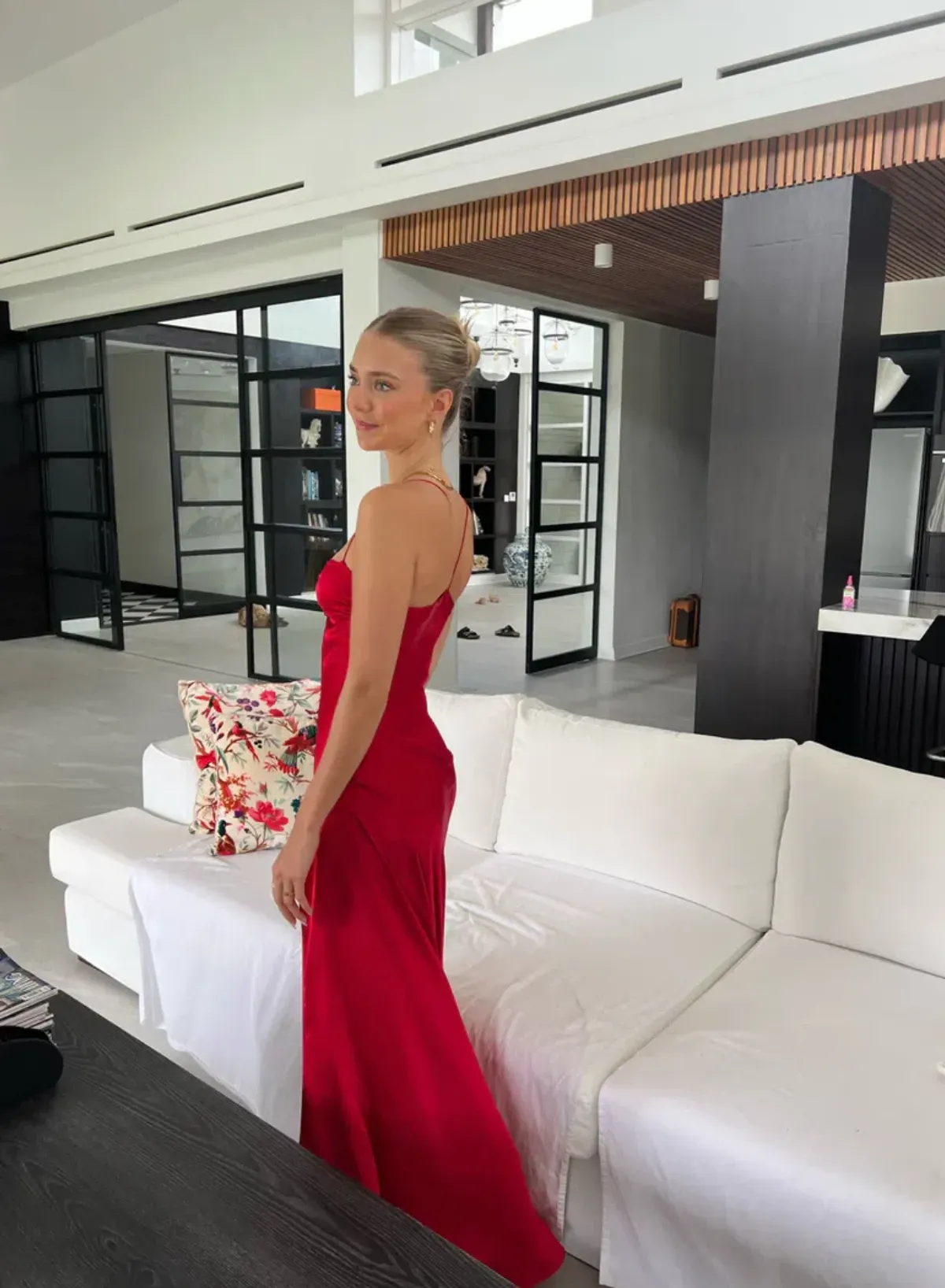 HNTR The Label Gaia Gown Wine Size S/ AU 8 - Image 4