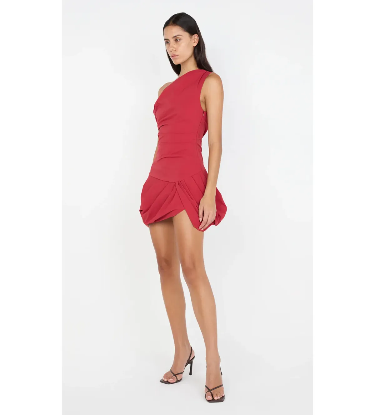 Bec & Bridge Angelina Bubble Mini Dress Cherry Size 6 - Image 2