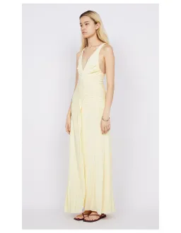 Bec & Bridge Greta Gown Maxi Dress in  Butter Size AU 6 for rent on The Volte - image 2