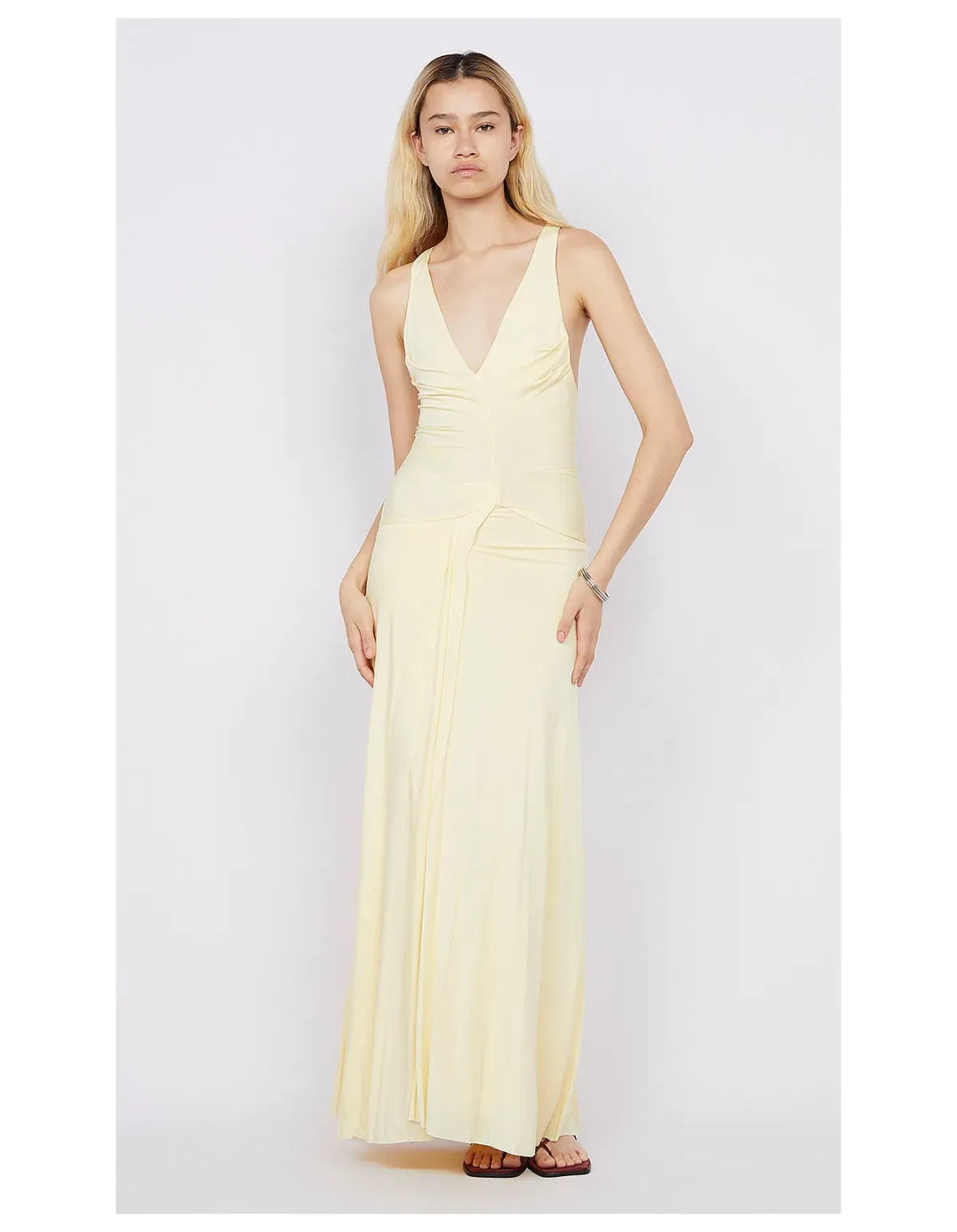 Bec & Bridge Greta Gown Maxi Dress in  Butter Size AU 6 - Image 1