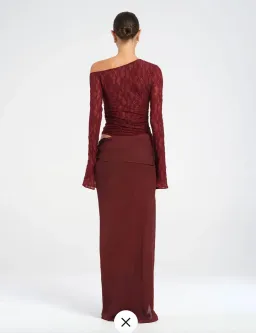 Benni Nova Maxi Dress Red Size 8  for rent on The Volte - image 3