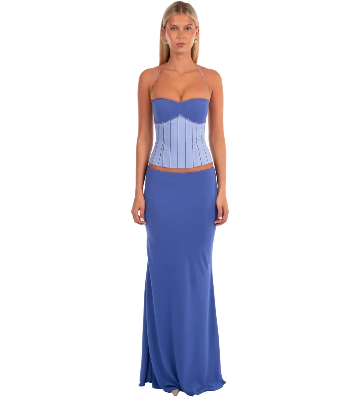 I Am Delilah Angelina Corset & Maxi Skirt in Bluebell Size S / AU 8  - Image 1
