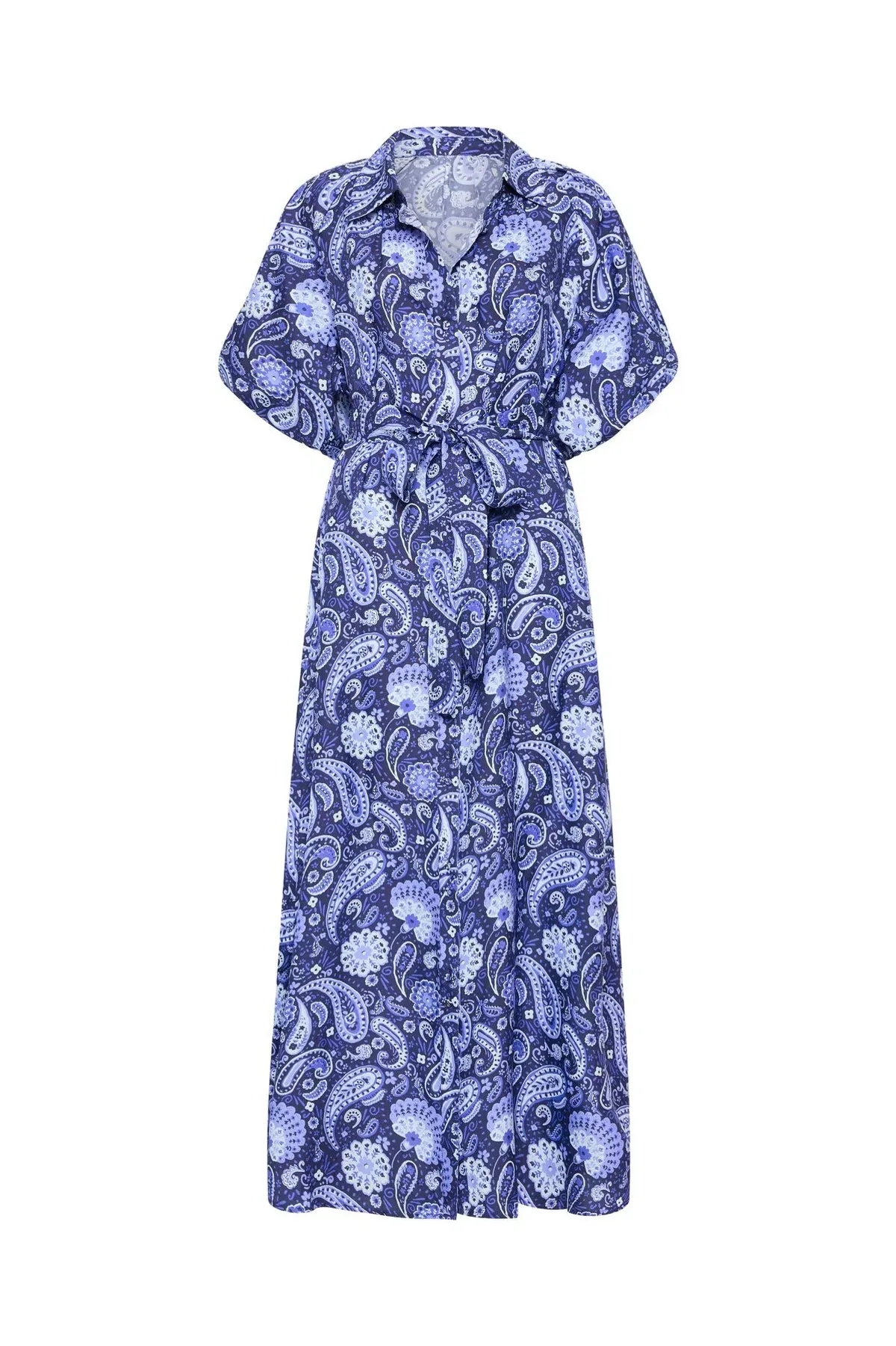 Palm Noosa Carla Dress Blue Paisley Size AU 8 - Image 3