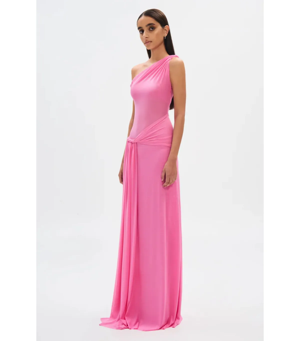 MISHA Sisal Mesh Maxi Dress Orchid Pink Size 10/M - Image 2