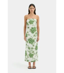 Sir the Label Gardella Strapless Midi Dress Frisa Print Size M / AU 10 for rent on The Volte - image 1