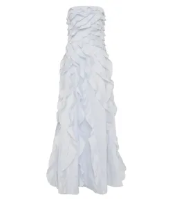 Aje Allairie Maxi Gown Pastel Blue Size AU 10 for rent on The Volte - image 6
