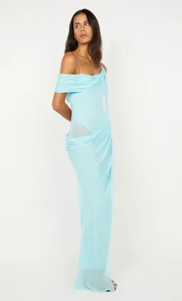 Bec & Bridge Danka Asym Maxi Dress in Turquoise Size 8 for rent on The Volte - image 2