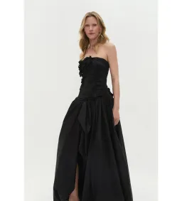 Aje Splendour Flower Gown Black Size AU 8 for rent on The Volte - image 5