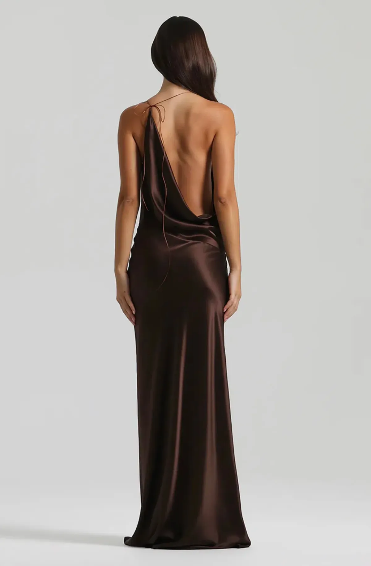 Natalie Rolt Gabi Gown Espresso Size 6 - Image 2