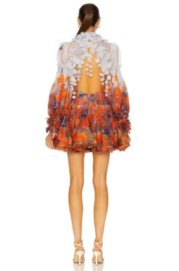 Zimmermann Botanica Wildflower Mini Dress Multi Size 2 /AU 12  for rent on The Volte - image 3