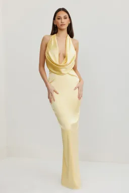 Lexi  Alice Gown  Yellow  Size 6  for rent on The Volte - image 1