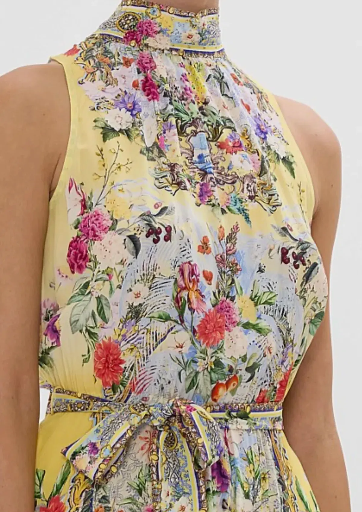 Camilla Necktie Dress With Elasticated Waist Size S/Au 10  - Image 4