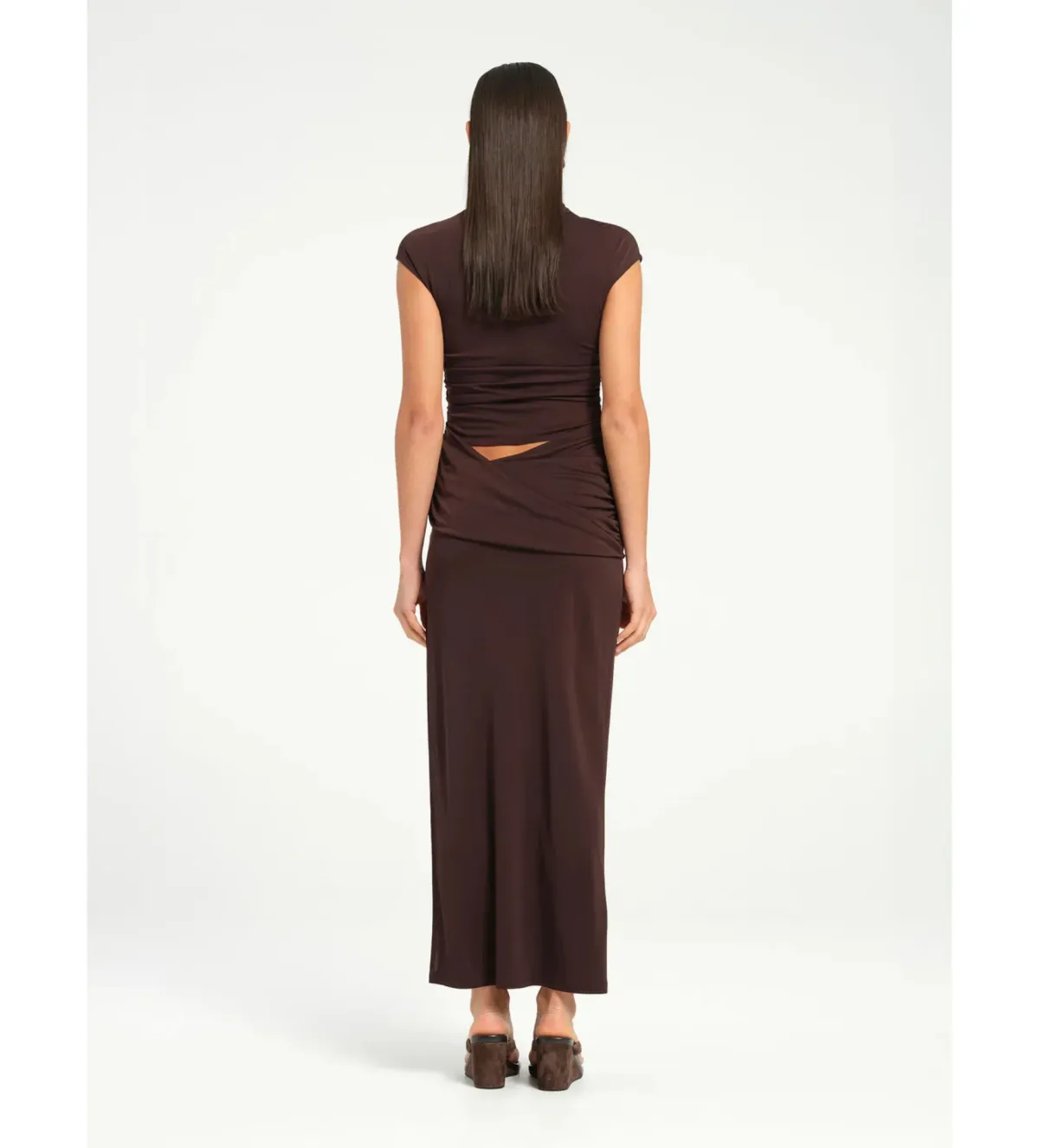Benni  Royce Maxi Dress Brown Size 8 - Image 3