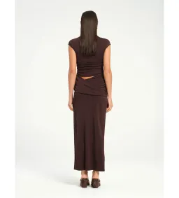 BENNI Royce Maxi Dress Chocolate Size AU 12 for rent on The Volte - image 4