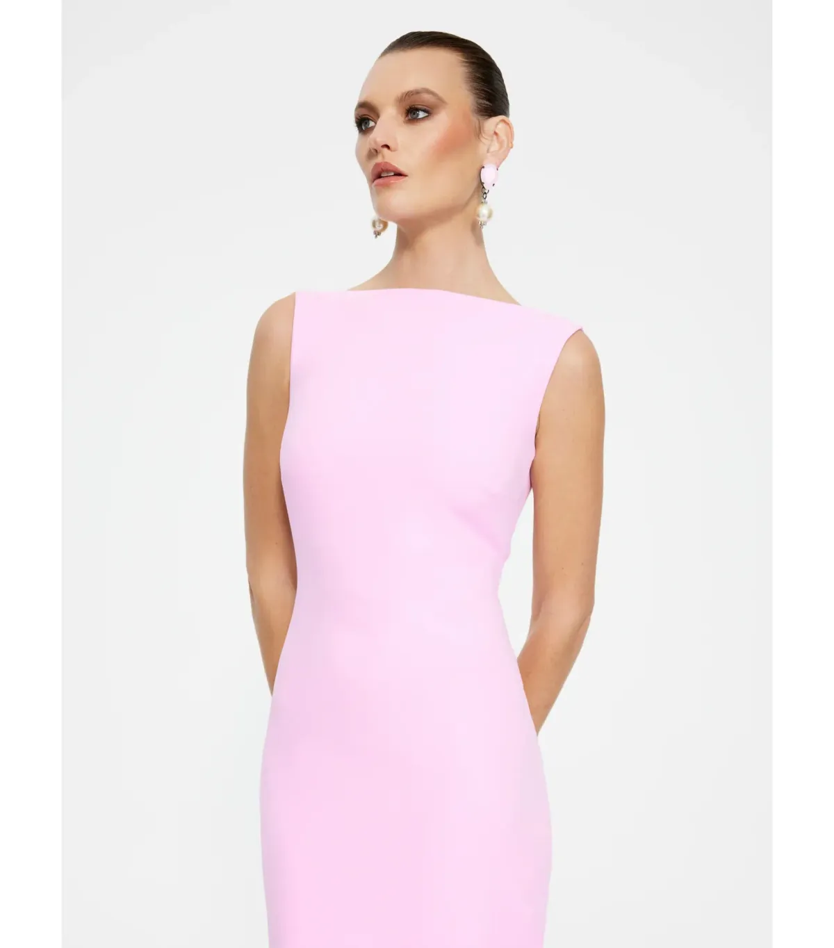 Effie Kats Verona Maxi Gown Taffy Pink Size S / AU 8 - Image 3